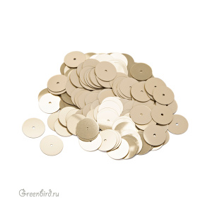 Пайетки 10мм плоские Oro (#2019)