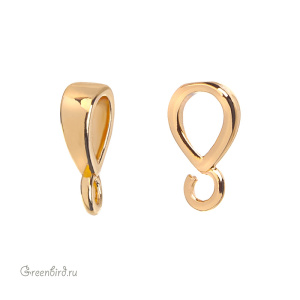 Коннектор-бейл "Мини", золото, 1 шт. (#SV1701-B10-G)