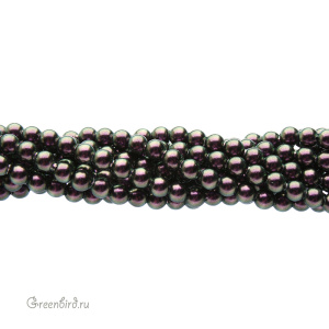 Swarovski 5810 Жемчуг 3 мм, иризирующий пурпурный (#943), уп. 50 шт.