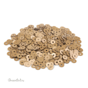 Пайетки 4мм плоские Beige (#8129)