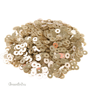 Пайетки 3мм плоские Champagne (#8109)