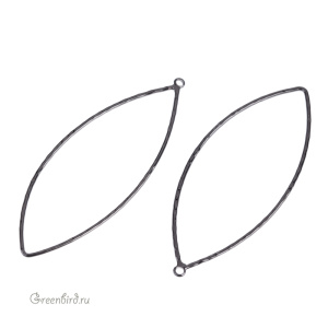 Подвеска-рамка "Наветт", gunmetal, 1 шт. (#SVA-FRAME-04T)