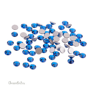 2058 Кристалл холодной фиксации Rose Flatback SS7 – Capri Blue (#243), уп. 72шт.