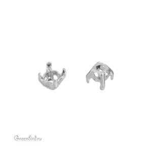 1088 Оправа для ювелирного кристалла Chaton SS18/19, платина 1088 Оправа для ювелирного кристалла Chaton SS18/19, платина