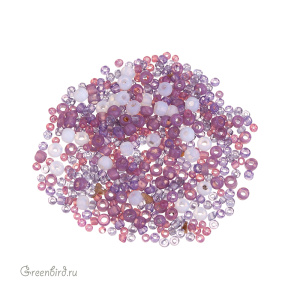 Винтажный бисер, микс, Purple Opal (#MIX18)