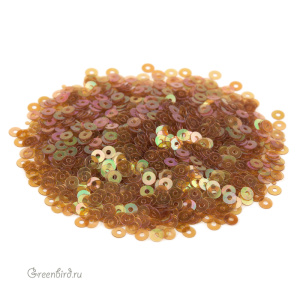 Пайетки 3мм плоские Marrone (#126)