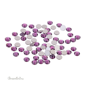 2058 Кристалл холодной фиксации Rose Flatback SS7 – Amethyst (#204), уп. 72шт.