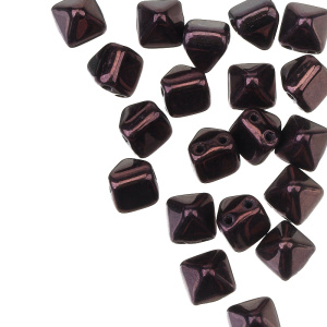 Pyramid 6mm, Metallic Amethyst, 20 шт. (#LE23980)