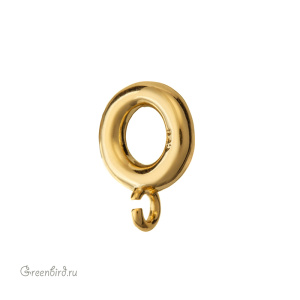 Коннектор-бейл гладкий, золото, 1 шт. (#SV1701-B02-G)