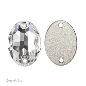 Swarovski пришивные 3210 Овал 16х11 мм, прозрачный (#001), 1 шт.