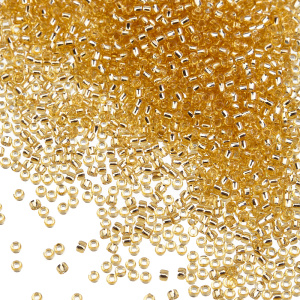 Бисер TOHO Round 15/0 внутреннее серебрение (#22), 10 г