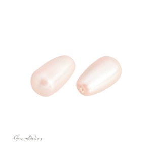 Жемчуг полупросверленный капля 11,5x6мм #5816 Rosaline (#294)
