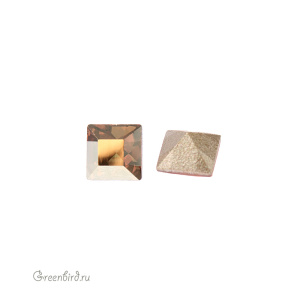 Swarovski 4428 Квадрат 4 мм, солнечный металлик (#001METSH), 1 шт.
