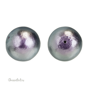 Хлопковый жемчуг 25 мм, Rich Grey, 1 шт. (#CTP001-25-RichGrey)