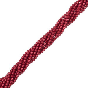 Жемчуг Crystalbird, круглый, 4 мм, Rouge, нить (#505)