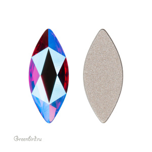 Swarovski 2201 Клеевые стразы Маркиз 14х6 мм, фуксия с мерцанием (#502SHIM), 1 шт.