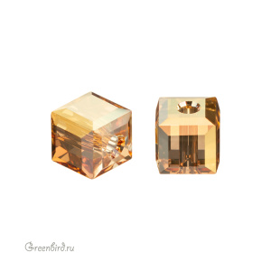 Swarovski 5601 Бусина Куб 4 мм, солнечный металлик B (#001METSHB), 1 шт.