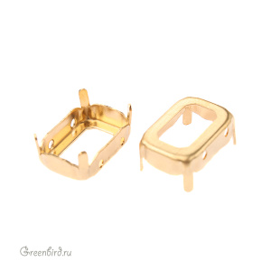 4610 Оправа для Octagon 14х10 мм, латунь