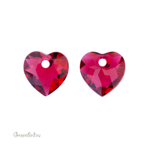 6432 подвеска Heart Cut 8 mm – Scarlet (#276) 6432 подвеска Heart Cut 8 mm – Scarlet (#276)