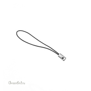 Основа-шнур для брелока, черный, 1 шт. (#SVA-BASE-2601)