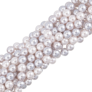 Crystalbird Жемчуг круглый 10 мм, лиловый микс, нить (#MIX10)