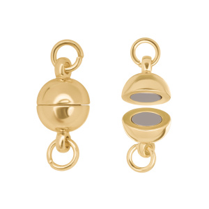 Магнитный замок "Шар" 8 мм, цв. золото, 1 шт. (#SVA-JB-08G)