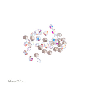 1028 Chaton PP9 – Crystal Aurore Boreale (#001AB), 40 шт.