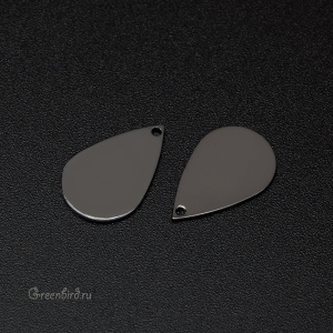 Подвеска "Капля", gunmetal, 1 шт. (#SVA-BASE-352T)