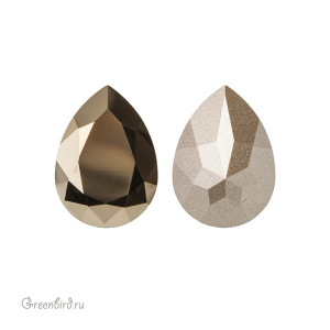 Swarovski 4320 Капля 18х13 мм, светло-золотистый металлик (#001MLGLD), 1 шт.