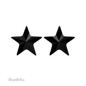 4745 Star Fancy Stone 5 мм – Jet (#280)