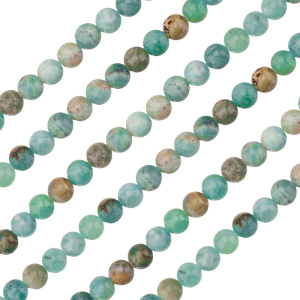 Бусины Кальцит 8 мм, круглые, зеленый, нить (#SVA-NTS-41)