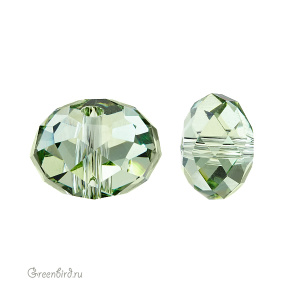 Swarovski 5040 Бусина Бриолетт 8х5 мм, перидот (#214), 1 шт.