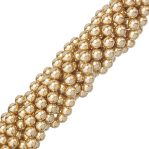 Crystalbird Жемчуг круглый 10 мм, королевский золотой, нить (#270)