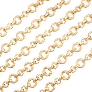 Цепочка фигурная 14 мм, золото, 30 см (#Chain-114G)