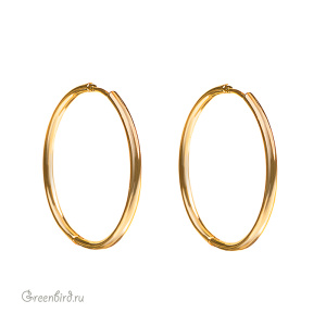 Швензы-кольца "Конго" 40 мм, золото, пара (#SV1701-3051G)
