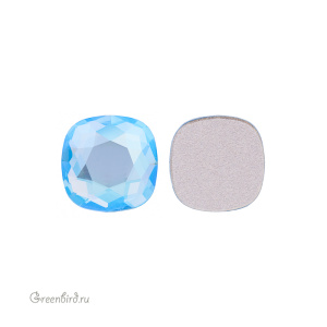 Swarovski 2471 Клеевые стразы Кушон 5 мм, аквамарин с мерцанием (#202SHIM), 1 шт.