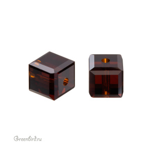 5601 Бусина Cube 4mm - Mocca (#286) 5601 Бусина Cube 4mm - Mocca (#286)