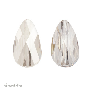 Swarovski 5056 Бусина Мини Капля 10х6 мм, серебристая дымка (#001SSHA), 1 шт.