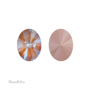 Swarovski 4122 Овал Риволи 14x10,5 мм, пыльно-розовый делайт (#001L149D), 1 шт.