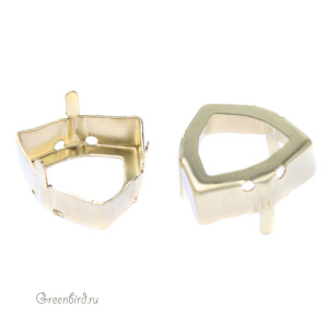 4706 Оправа для Trilliant Fancy Stone 17 мм, латунь