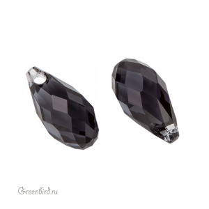 6010 подвеска Briolette Pendant 11x5,5mm – Graphite (#253)