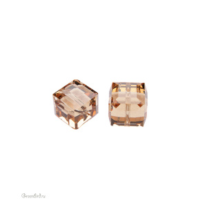 5601 Бусина Cube 8mm – Light Colorado Topaz (#246)