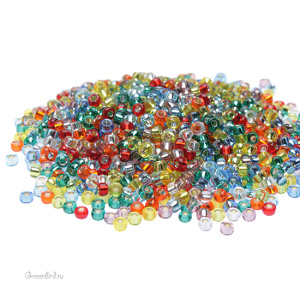 Бисер японский круглый MIYUKI Round 11/0, микс Rainbow (#MIX38), 10 г