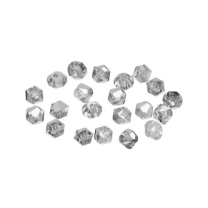 Crystalbird Бусины 5328C биконусы 4 мм – Comet Argent Light (#001CAL), уп. 20 шт. (#CBBC-0015)