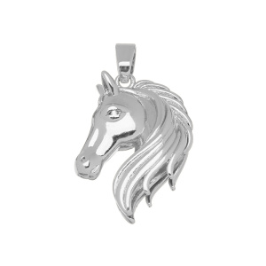 Подвеска "Лошадка", цв. родий, 1 шт. (#SV1701-Pendant-166R)