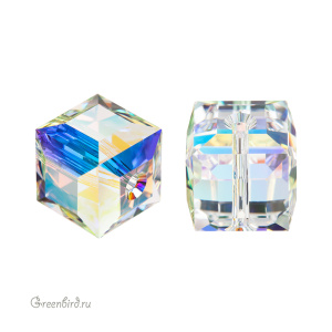 5601 Бусина Cube 10mm - Crystal AB B (#001ABB) 5601 Бусина Cube 10mm - Crystal AB B (#001ABB)