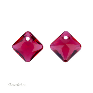Swarovski 6431 подвеска Принцесса 11,5 мм, алый (#276), 1 шт.