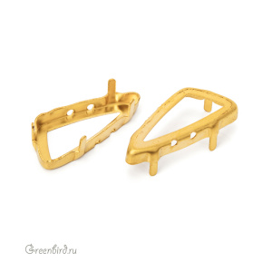 4790 Оправа для Wing Fancy Stone 23х10 мм, латунь