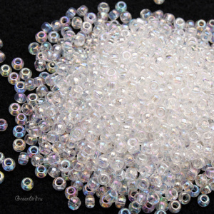 Бисер TOHO Round 11/0 радужный прозрачный (#161), 10 г
