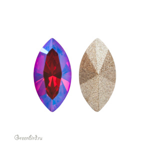 Swarovski 4228 Наветт 8х4 мм, светлый сиам с мерцанием (#227SHIM), 1 шт.